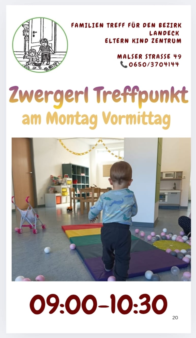 Zwergerl Treffpunkt am Montag im EKiZ