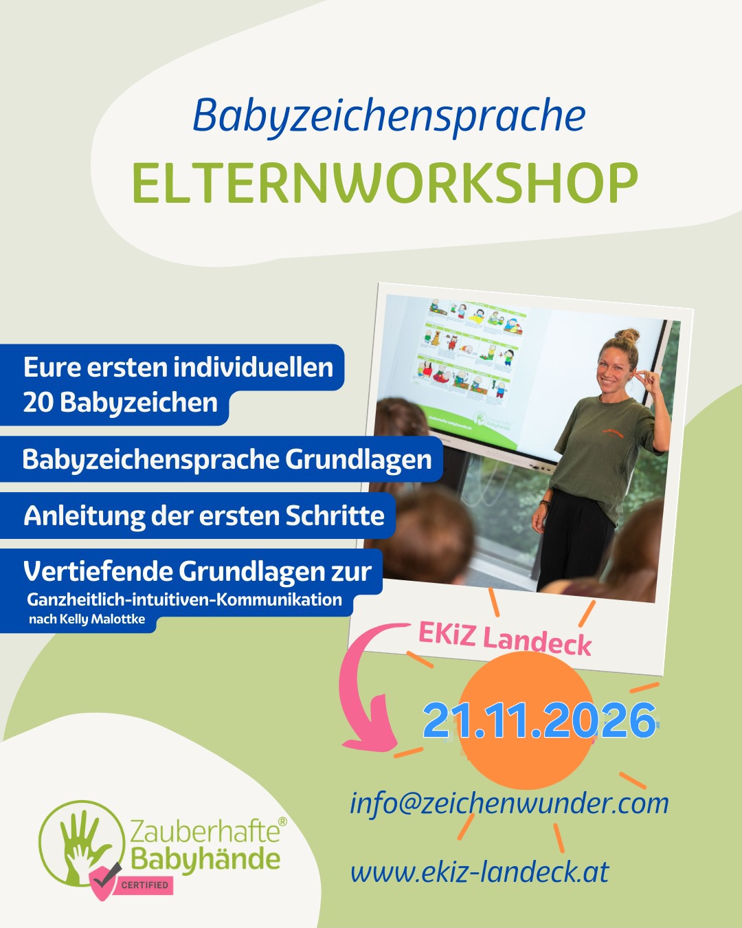 Babyzeichensprache Workshop im November 26