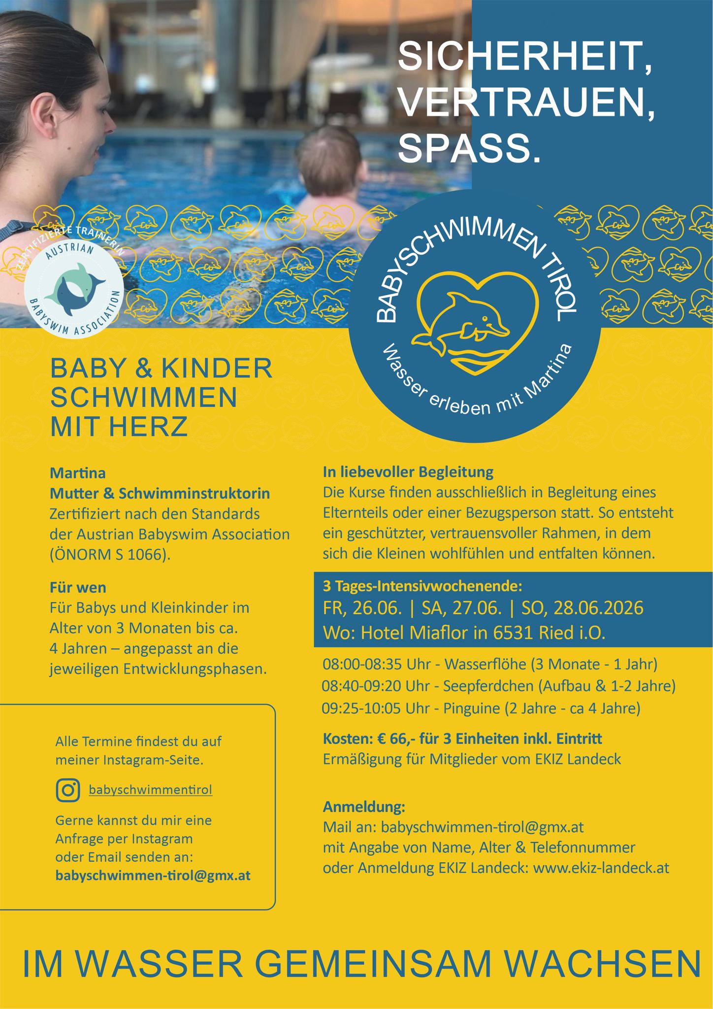3 Tage Schwimmkurs Pinguine in Ried