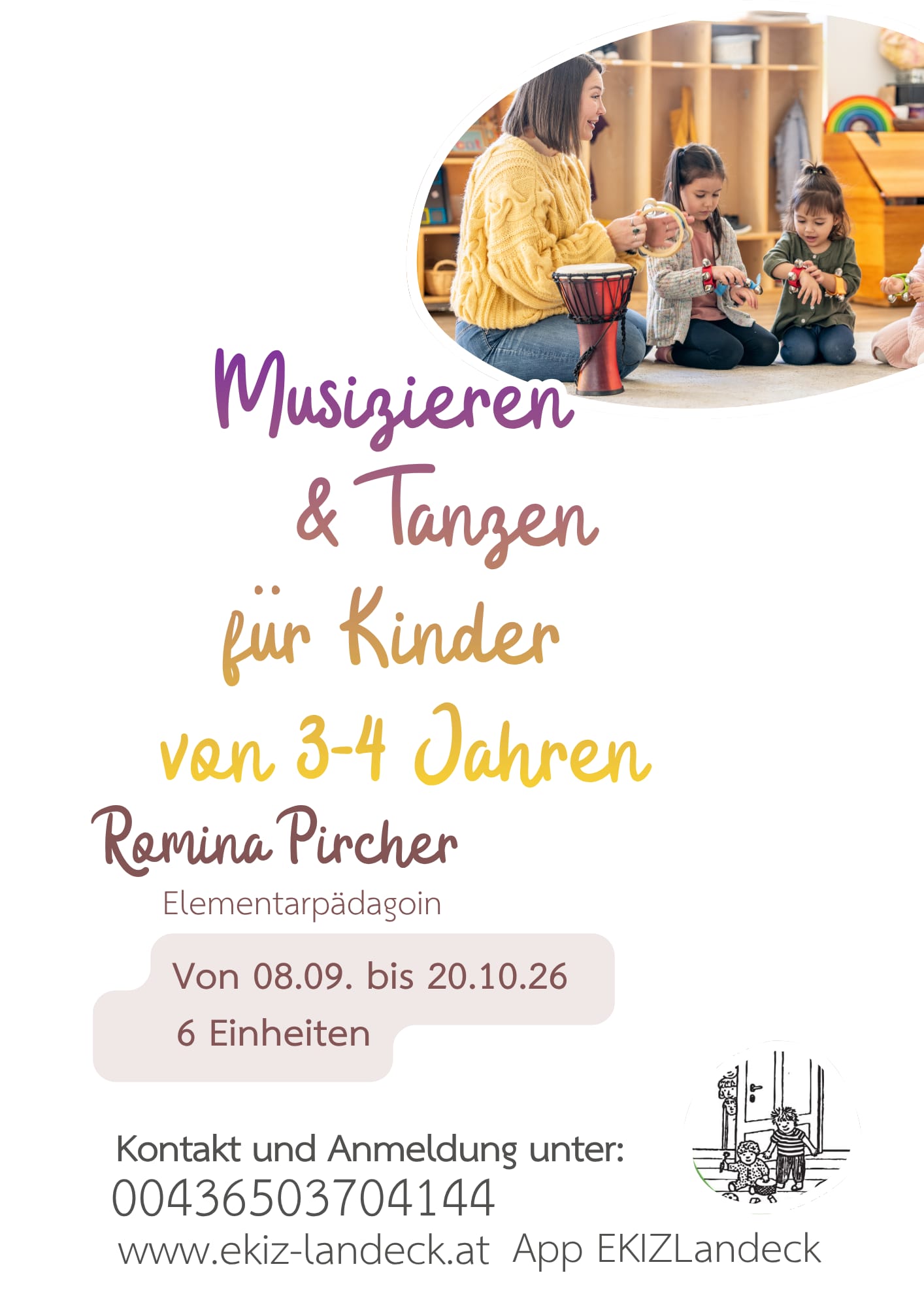 Musik und Tanz für Kinder von 3-4 Jahren
